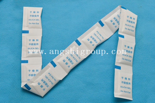 Silica gel desiccant in paper bag