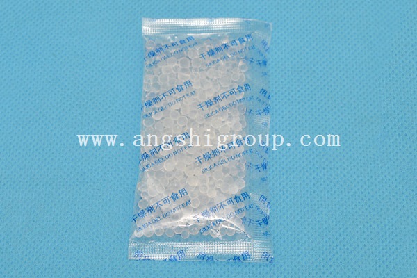 Silica gel desiccant in paper bag